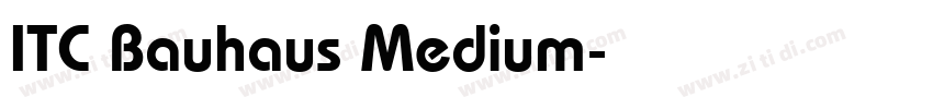 ITC Bauhaus Medium字体转换